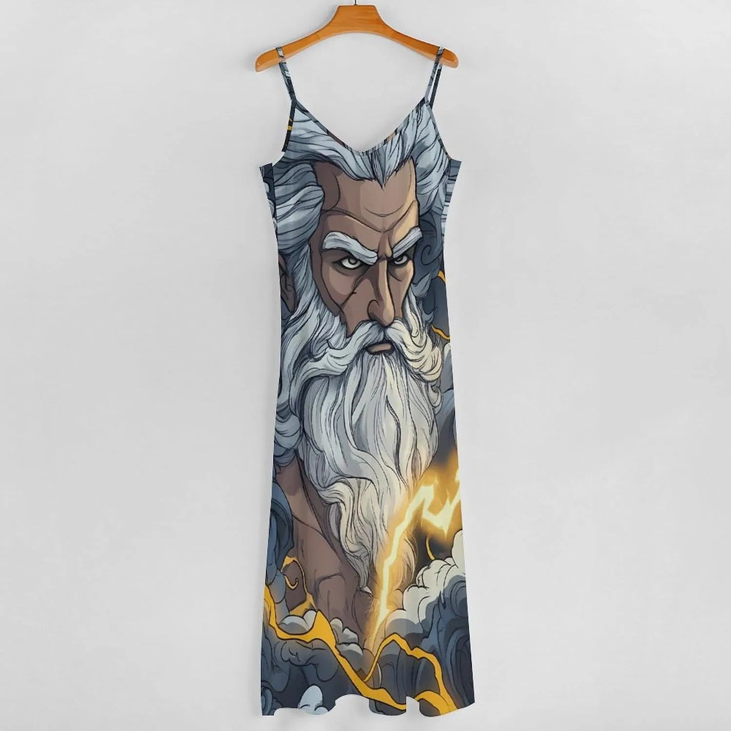 Женское свободное платье на тонких бретелях Zeus Mythology Thunder Cloud, Style — фото 4