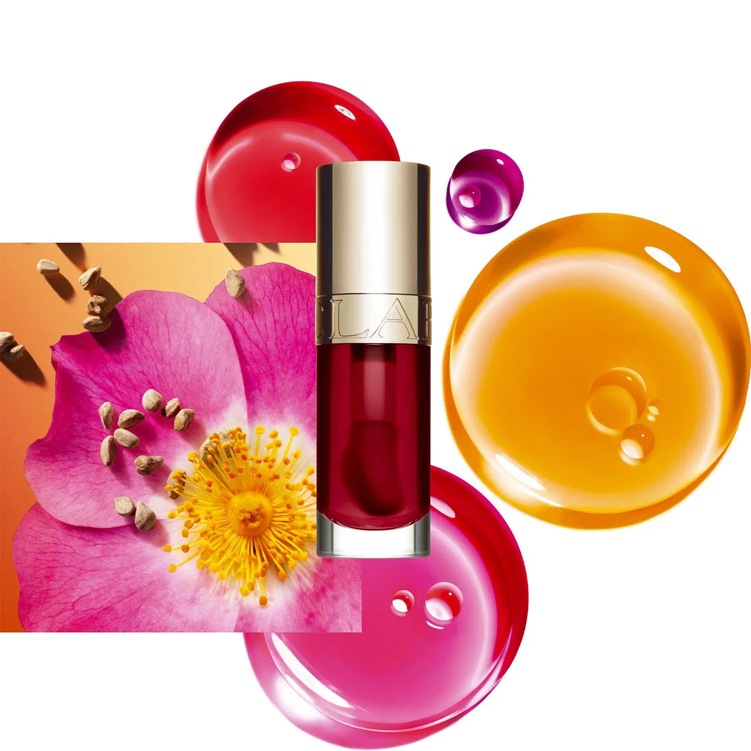 Масло для губ CLARINS Lip Comfort Oil, 7 мл, с оттенком, 05 Apricot — фото 4