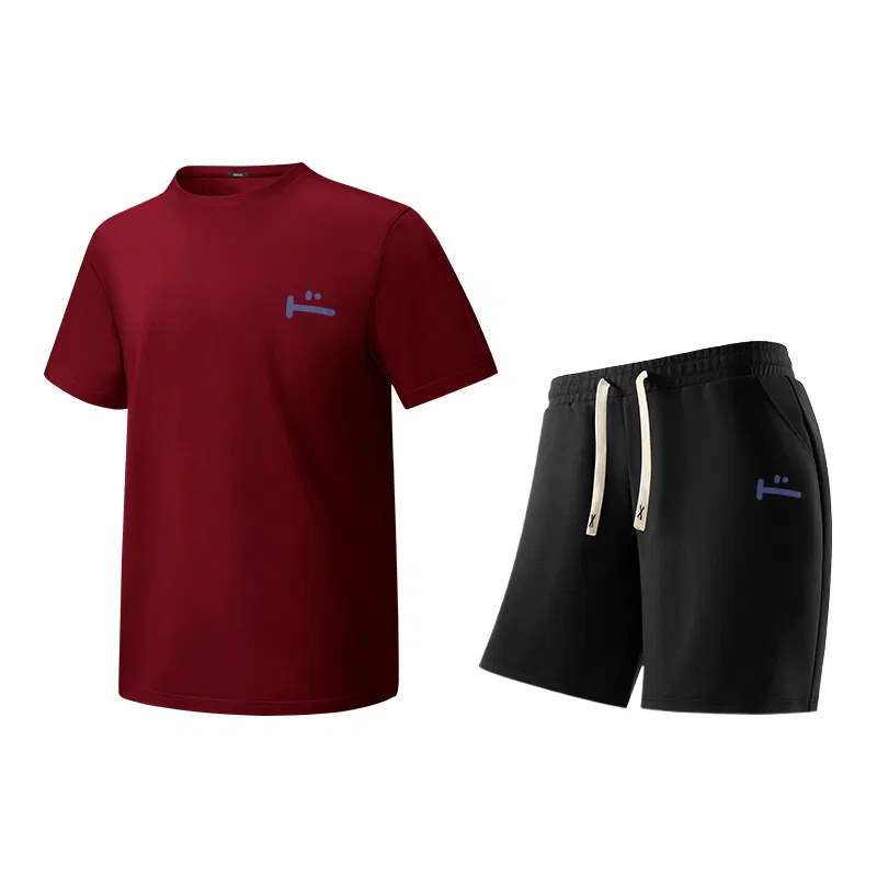 Детский спортивный костюм Мужское/Женское MINISO, Burgundy Black