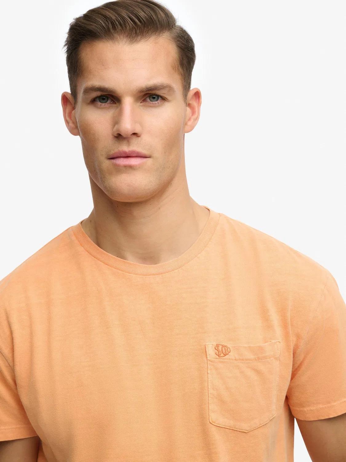 Футболка с нагрудным карманом, свободная Superdry, оранжевый — фото 4