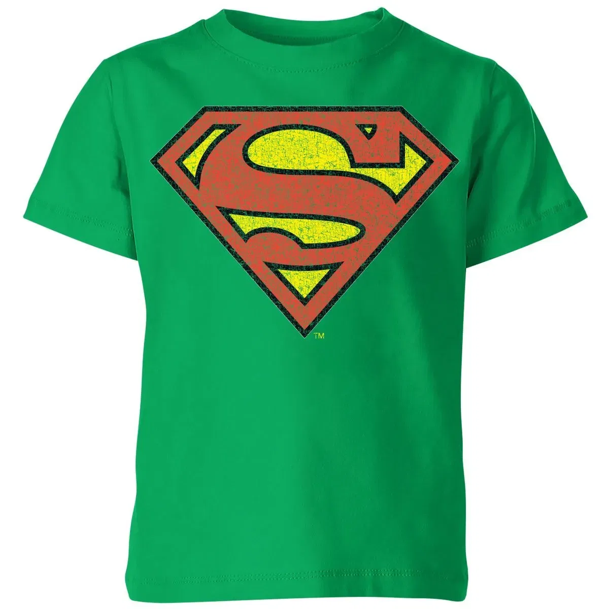 Детская футболка Superman Crackle Logo Zavvi, Green
