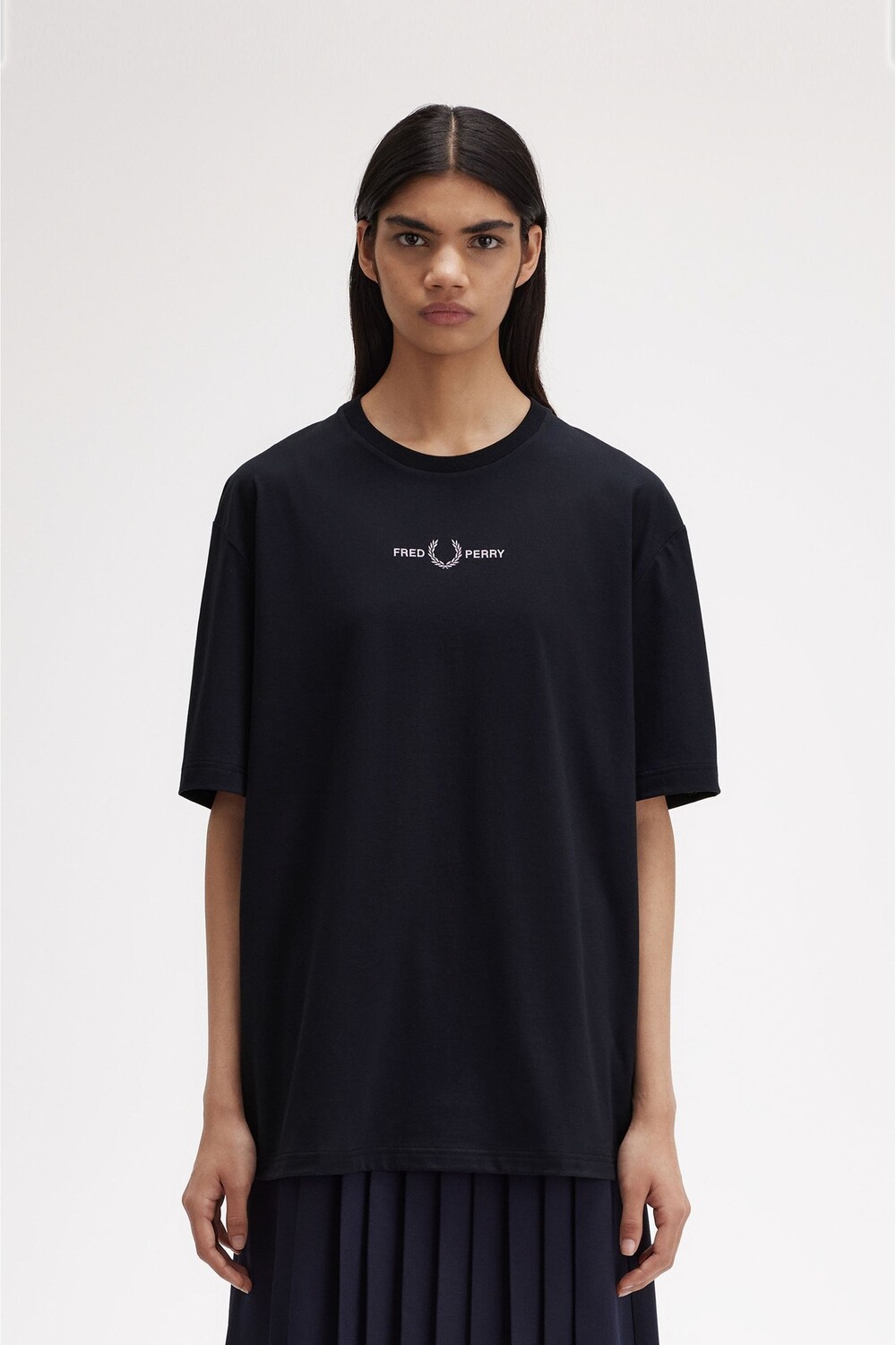

Платье рубашка из тканой сетки Fred Perry, синий