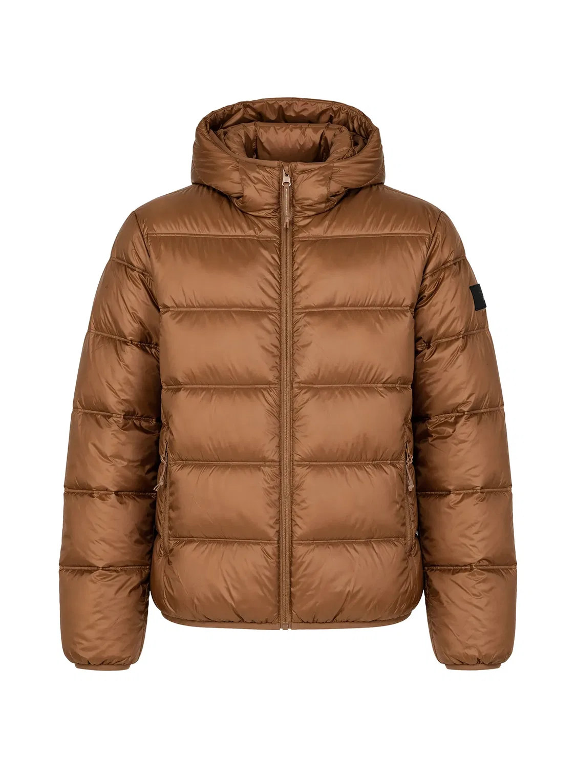 Стеганая куртка коричневая Tommy Hilfiger, коричневый — фото 2