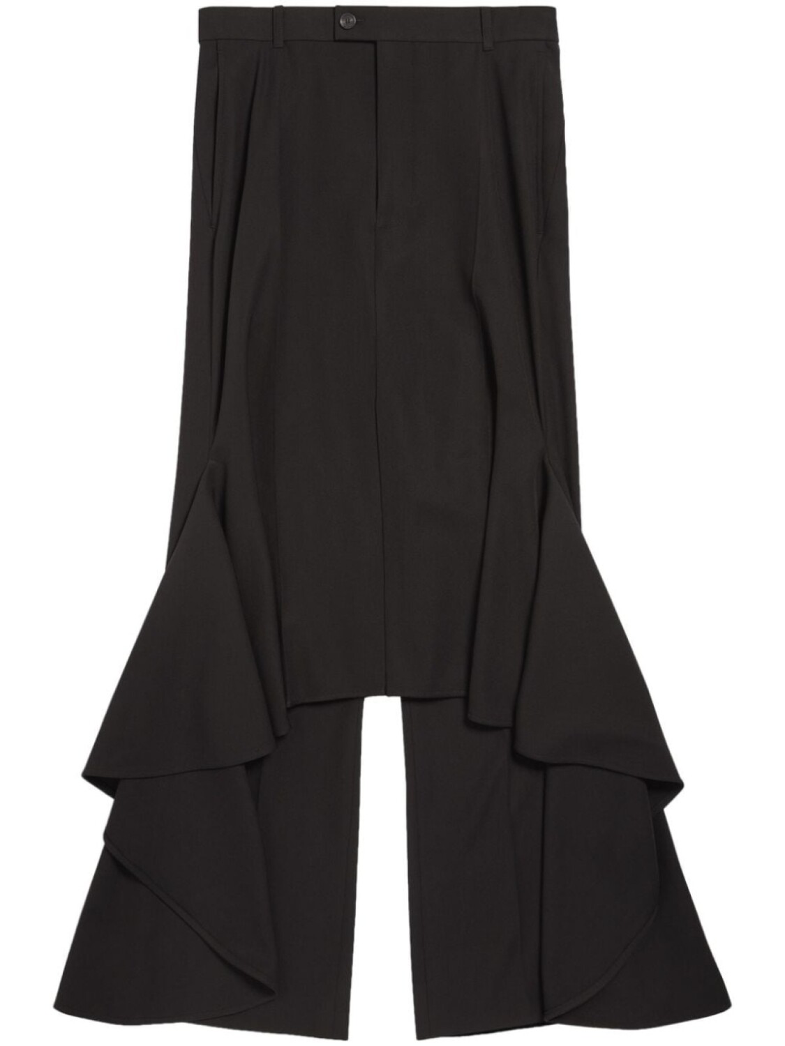 

Balenciaga юбка миди Deconstructed Godet, черный