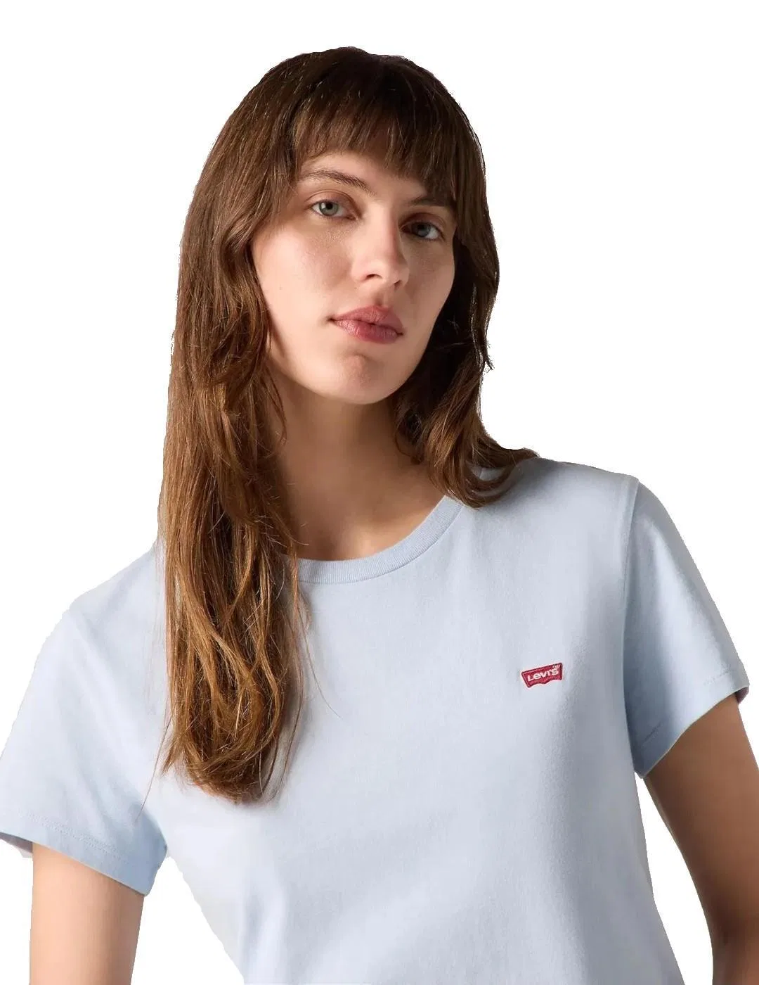 Женская хлопковая футболка Levi's, Blau — фото 2