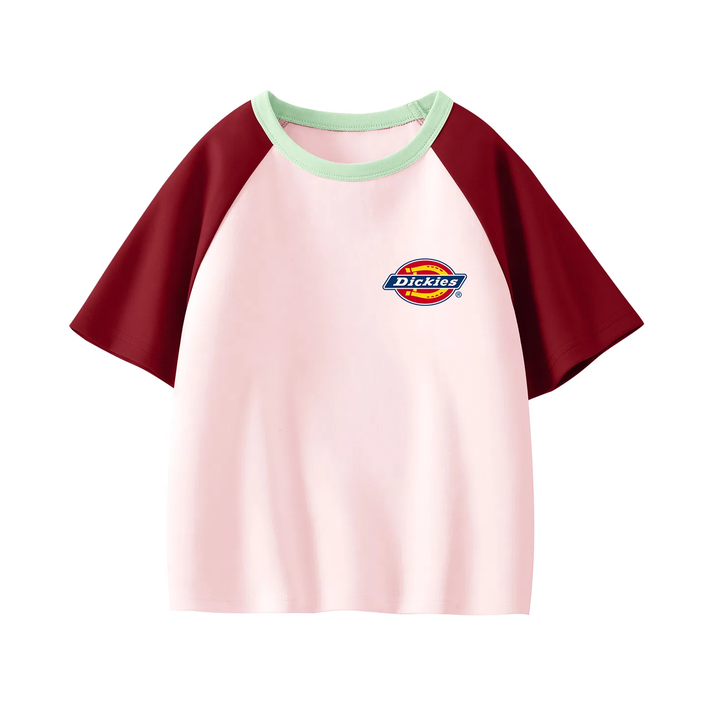 Детская футболка с принтом S Logo K Red Pink Dickies, Red Pink