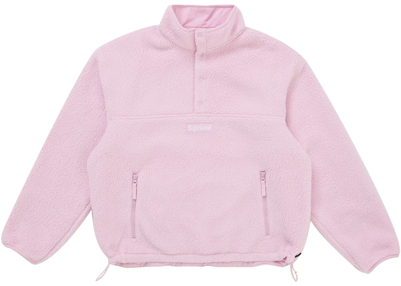 Мужской пуловер из шерпы с принтом Polartec Shearling Reversible Pullover Supreme, Pink