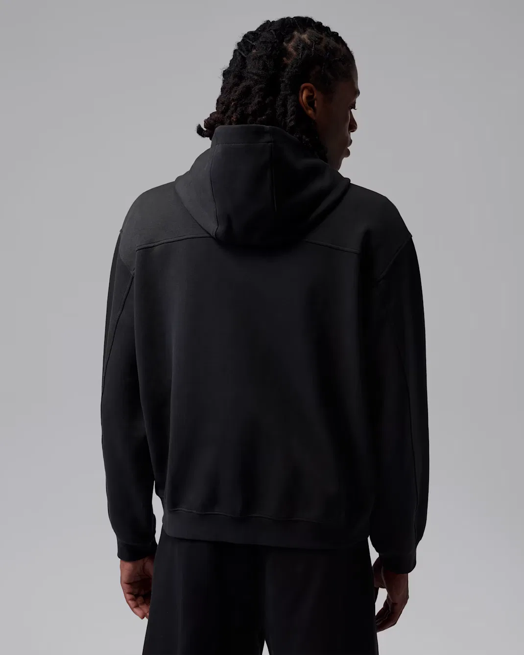 Мужская толстовка на молнии Dri-FIT Jordan Sport Hoop Fleece, Black — фото 2