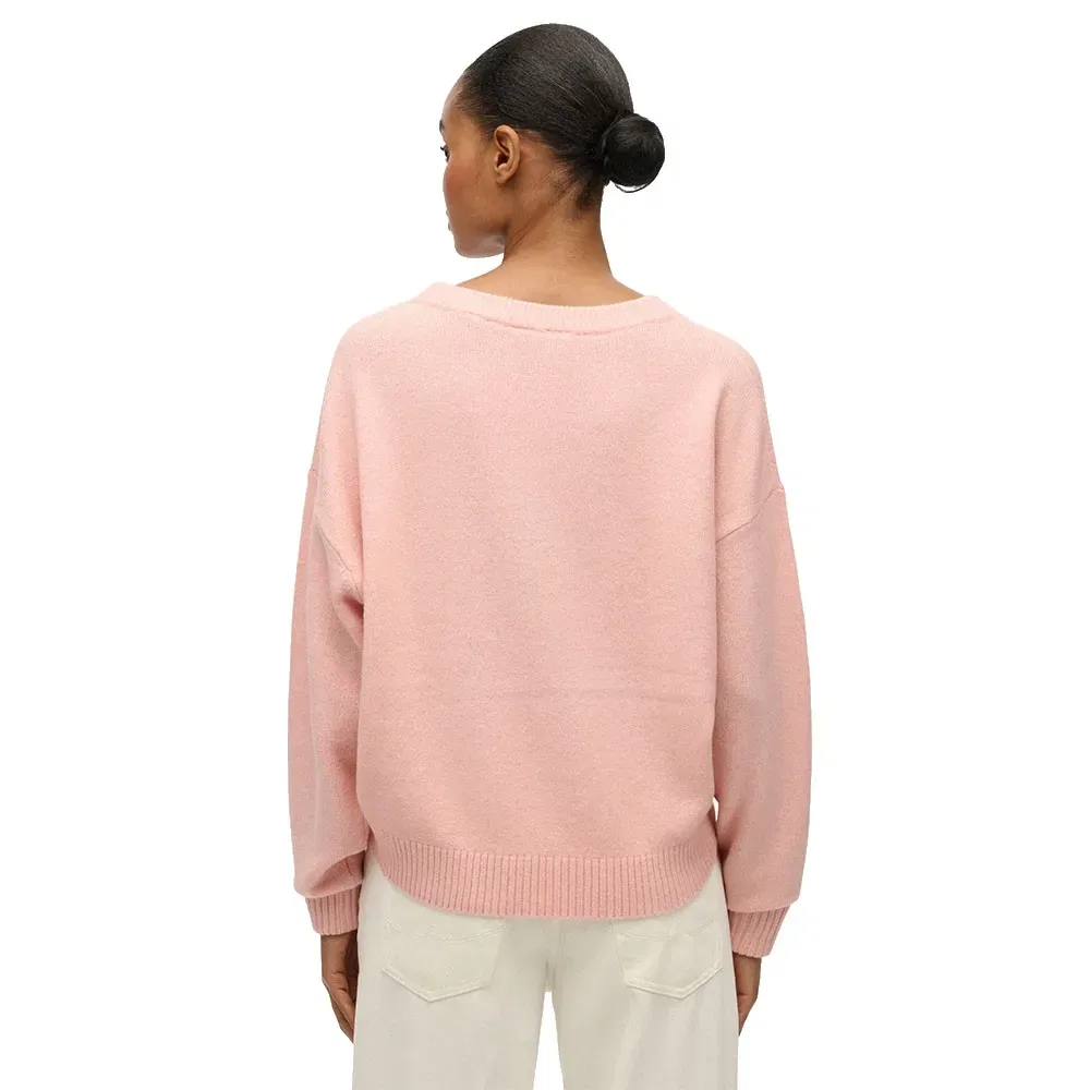 Свитер свободного кроя Slouchy Crew Neck Superdry, розовый — фото 2