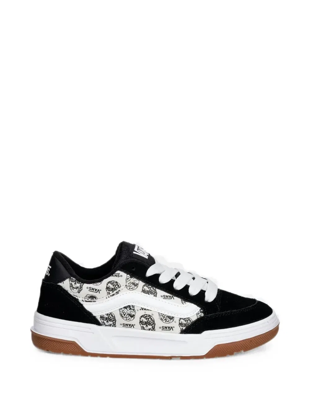 Детские кроссовки Vans Hylane с принтом "черепа" и вставками Vans Kids, черный — фото 2