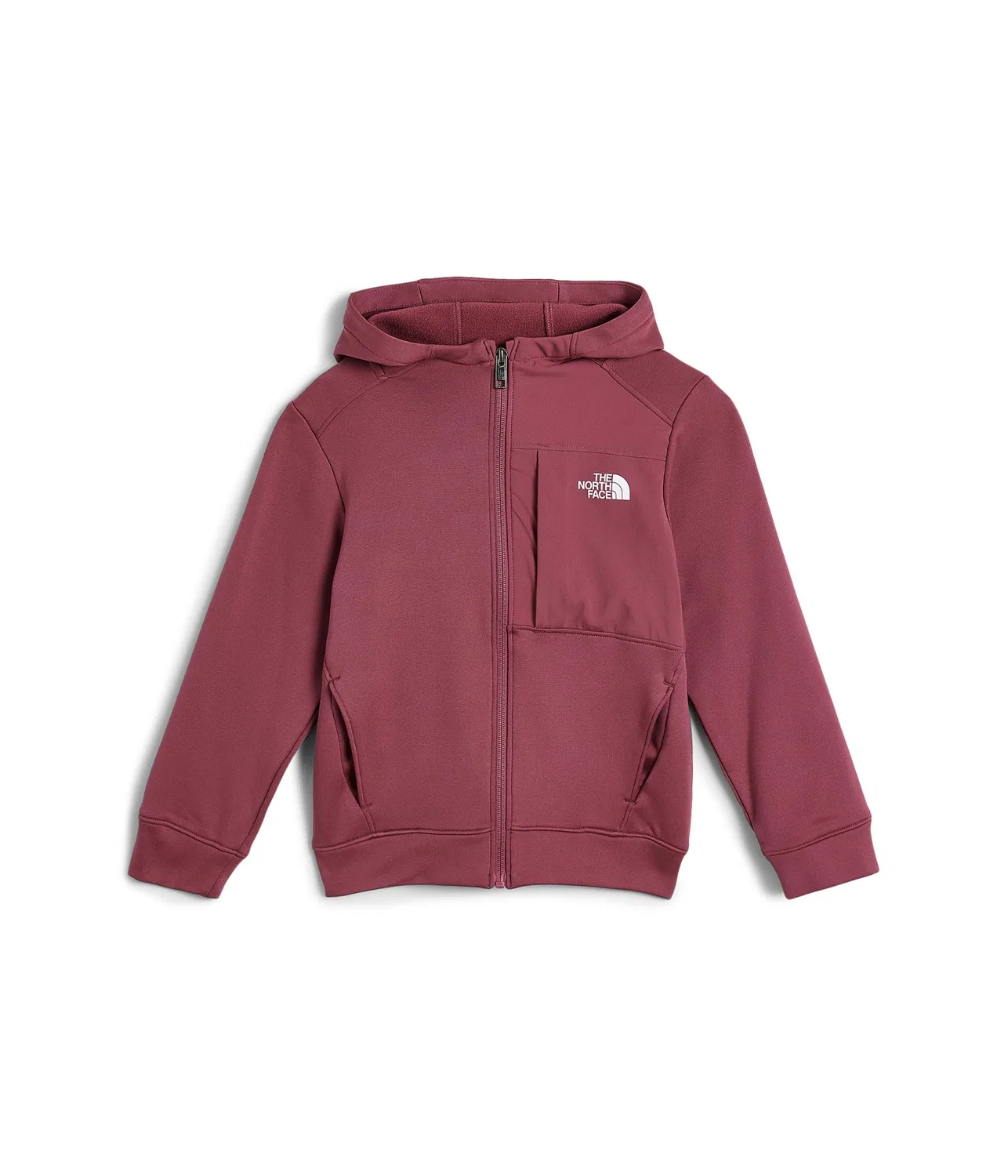 Куртка TNF Performance Fleece на молнии с капюшоном (для маленьких и больших детей) The North Face Kids, Fermented Clay