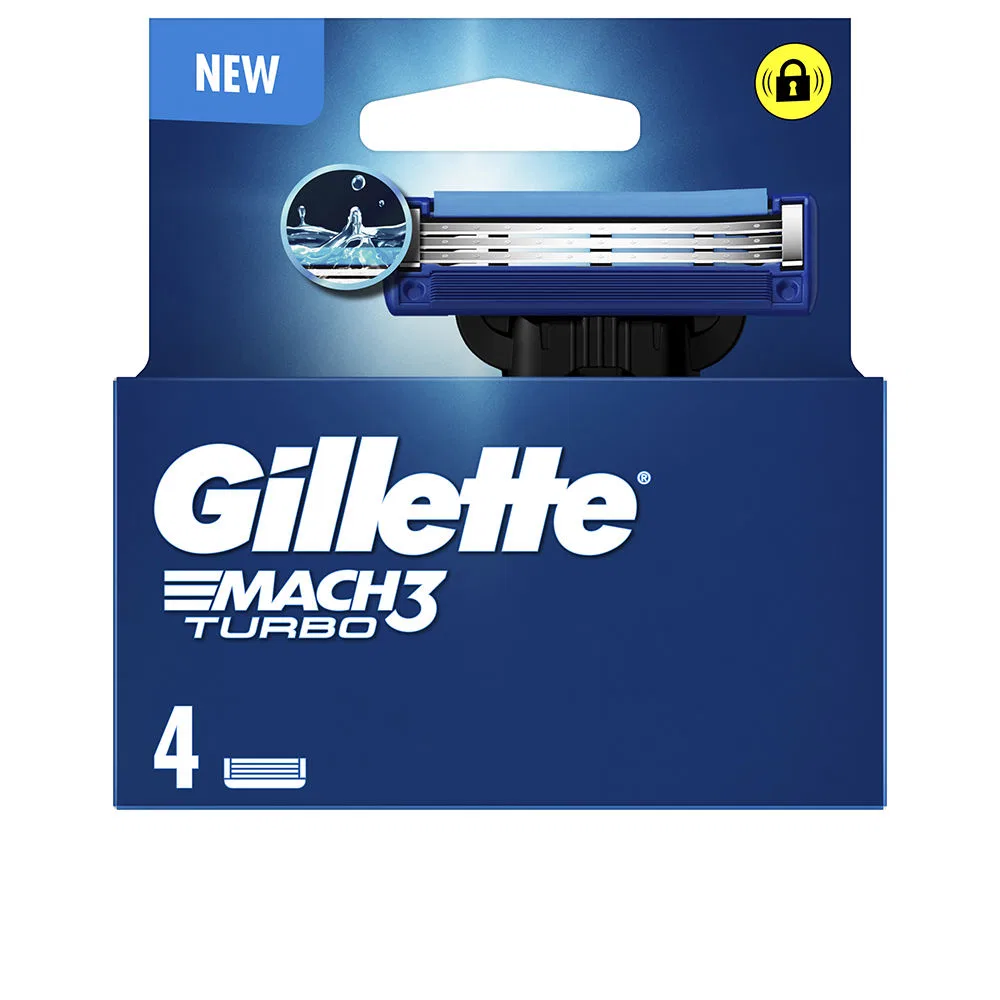 Сменные лезвия для бритвы Mach3 Turbo, 4 шт Gillette