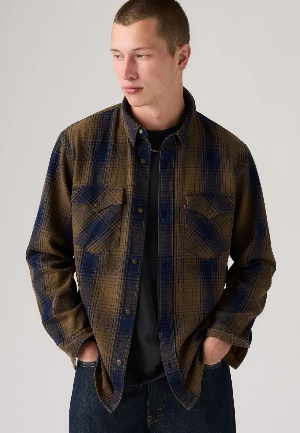 Свободная рубашка в западном стиле Levi'S, Toby Vintage Indigo — фото 3