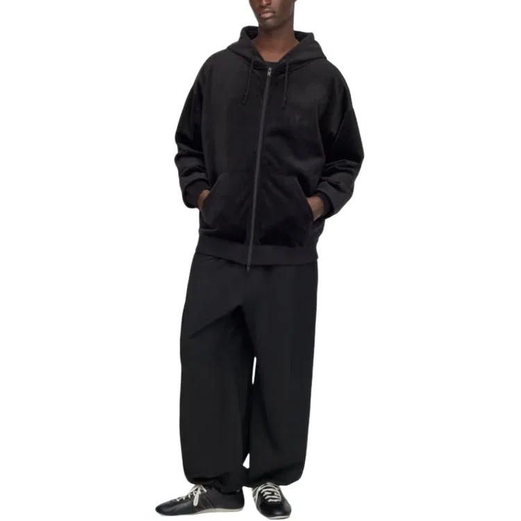 Мужское худи Y-3 Velvet Corduroy Hoodie Asia Sizing 'Black' adidas, черный — фото 3