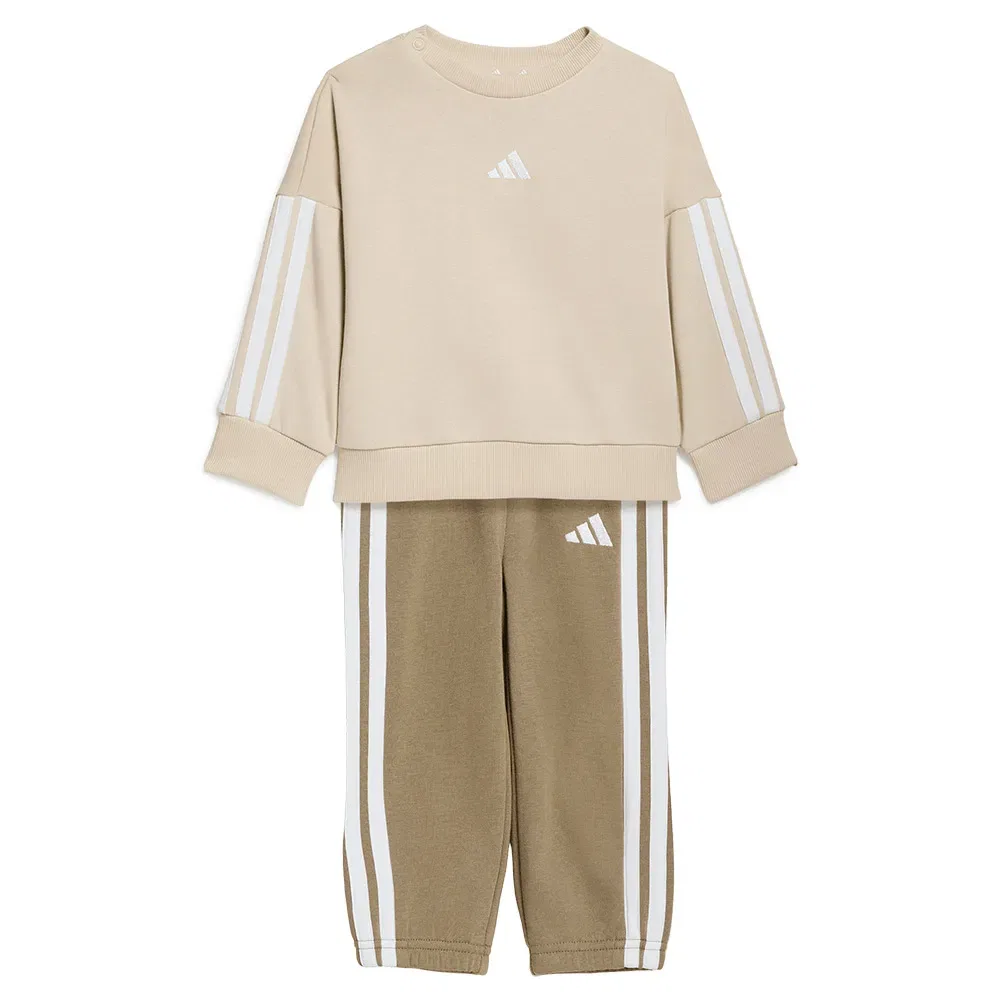 Детский спортивный комплект из футера с логотипом Adidas Essentials Joggers set, Beige