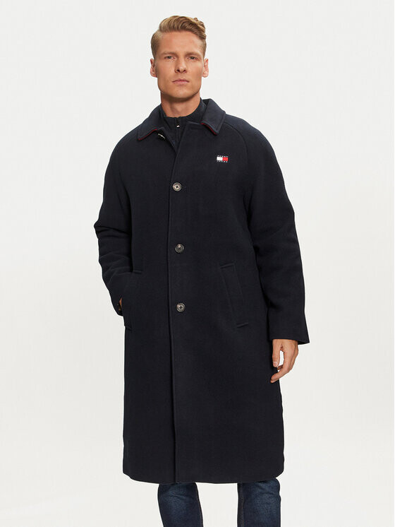 

Переходное пальто стандартного кроя Tommy Jeans, синий