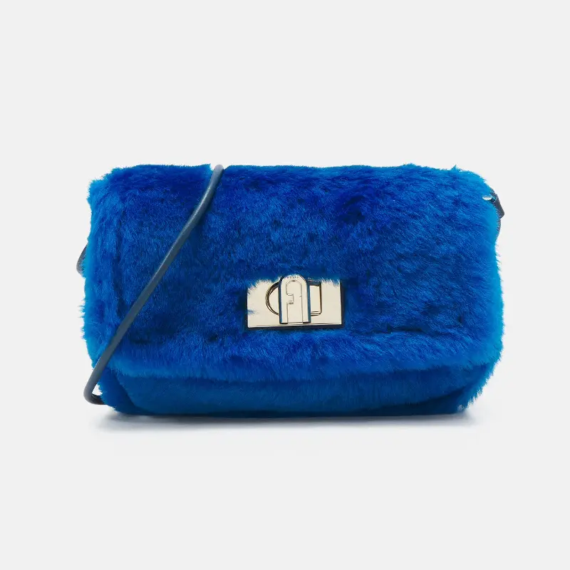 

Сумка Furla Soft Mini Crossbody, синий