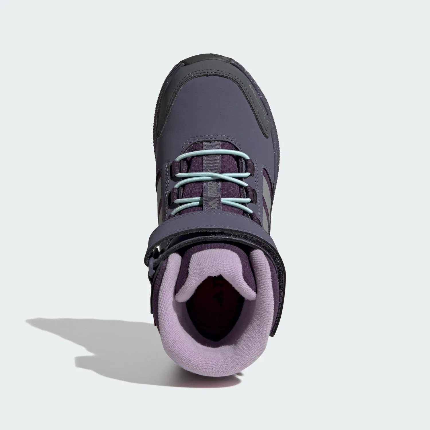 Детские утепленные ботинки для хайкинга Terrex Trailmaker 2 High CLIMAWARM+ Adidas, Electric Lila / Silver / Lagoon Blue — фото 2