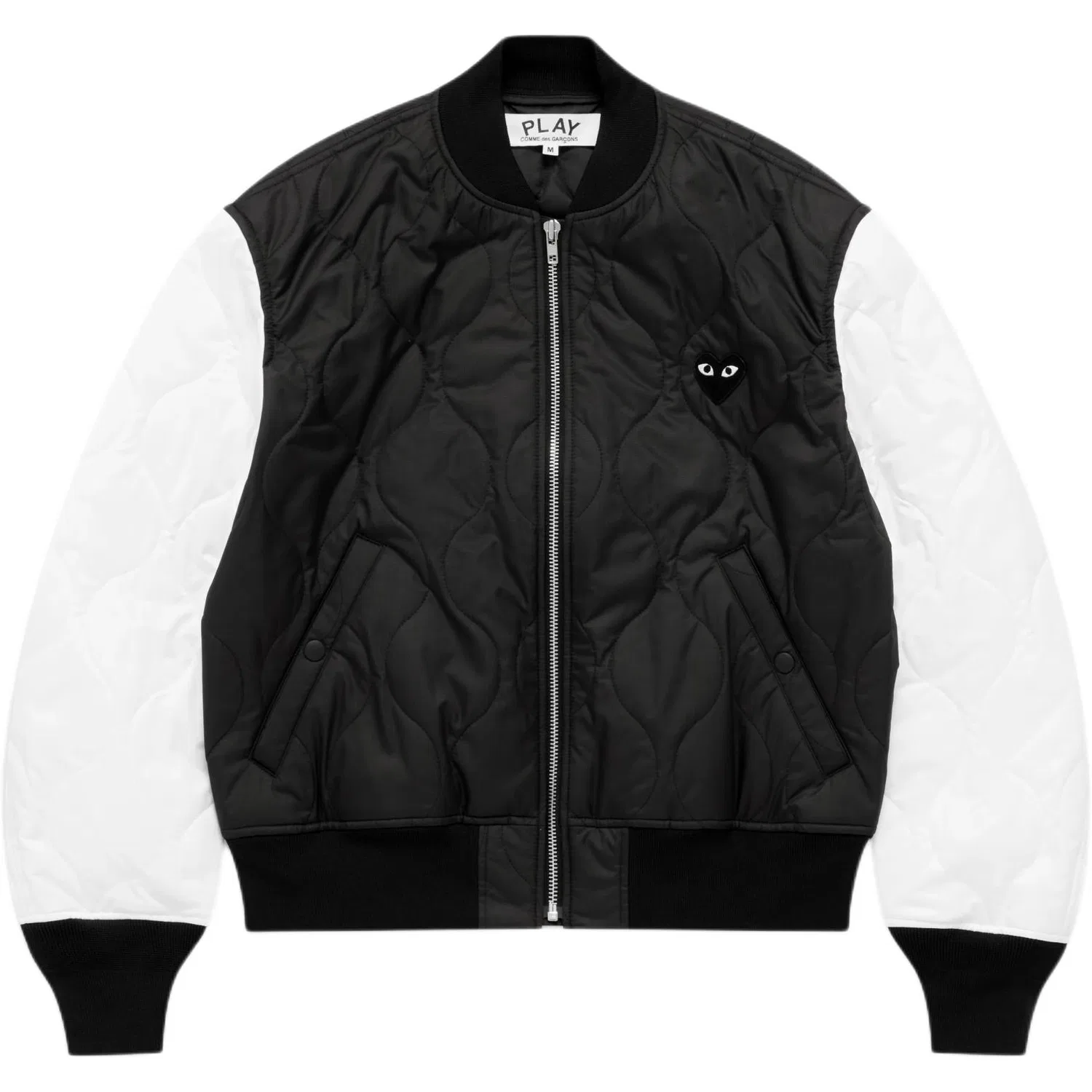 Детская куртка с воротником-стойкой Black CDG Play, Черный