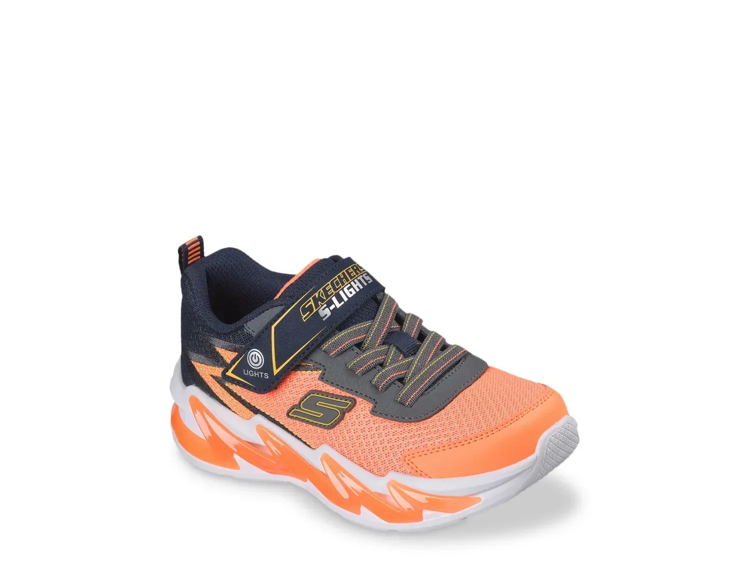 Кроссовки со светодиодной подсветкой Light-Surge Skechers, оранжевый/синий