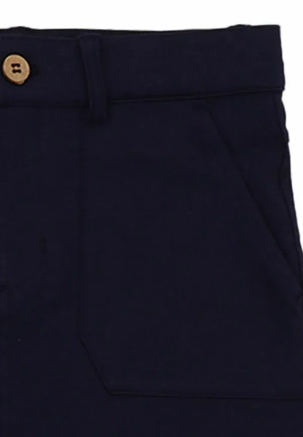 Юбка хлопковая Dark wave-skirt Walkiddy, Dark blue, темно-синий — фото 3