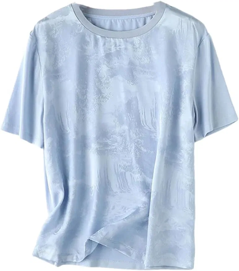 Женская футболка с круглым вырезом Casual Tees, Sky Blue