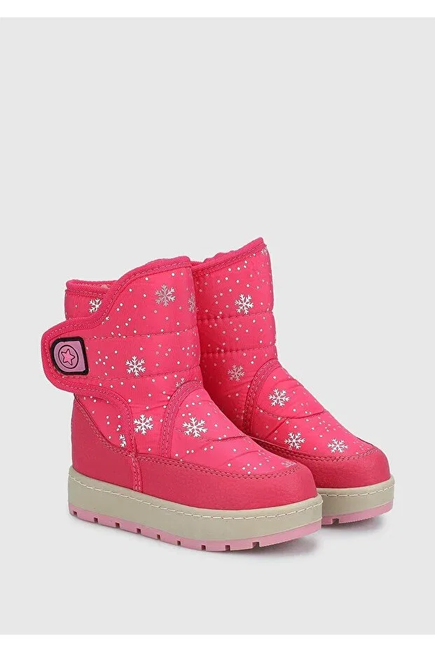 Детские снежные ботинки для девочек с принтом Fuchsia Kiddo, Floria — фото 2