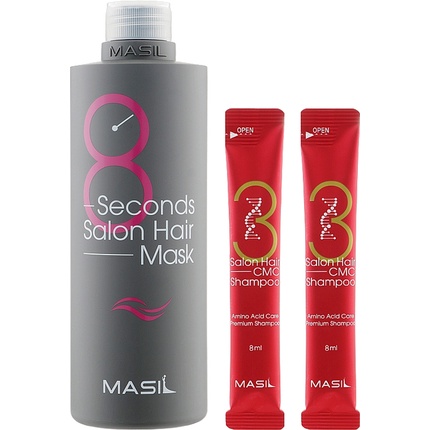 

8 Seconds Salon Hair Mask Set Подарочный набор для ухода за волосами Masil
