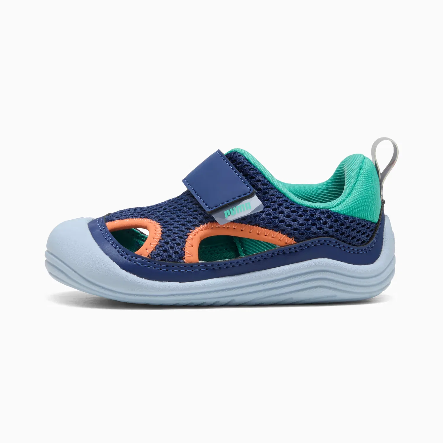 Удобные кроссовки для малышей Kitten Summer Puma, Blue Jewel-Vibrant Green-Melon Glow