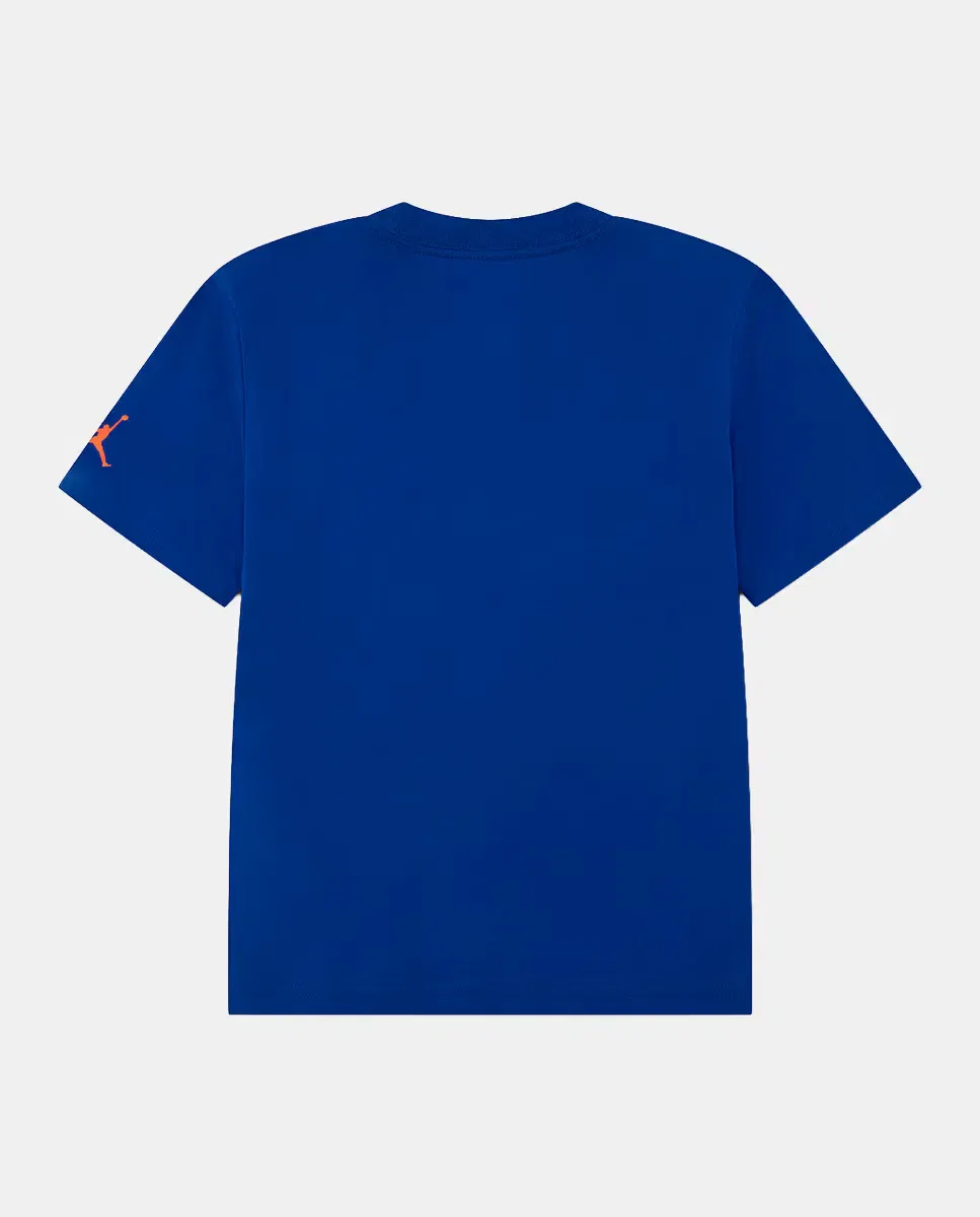 Детская футболка с коротким рукавом JDB Jumpman Grid Blur Jordan, Azul — фото 4