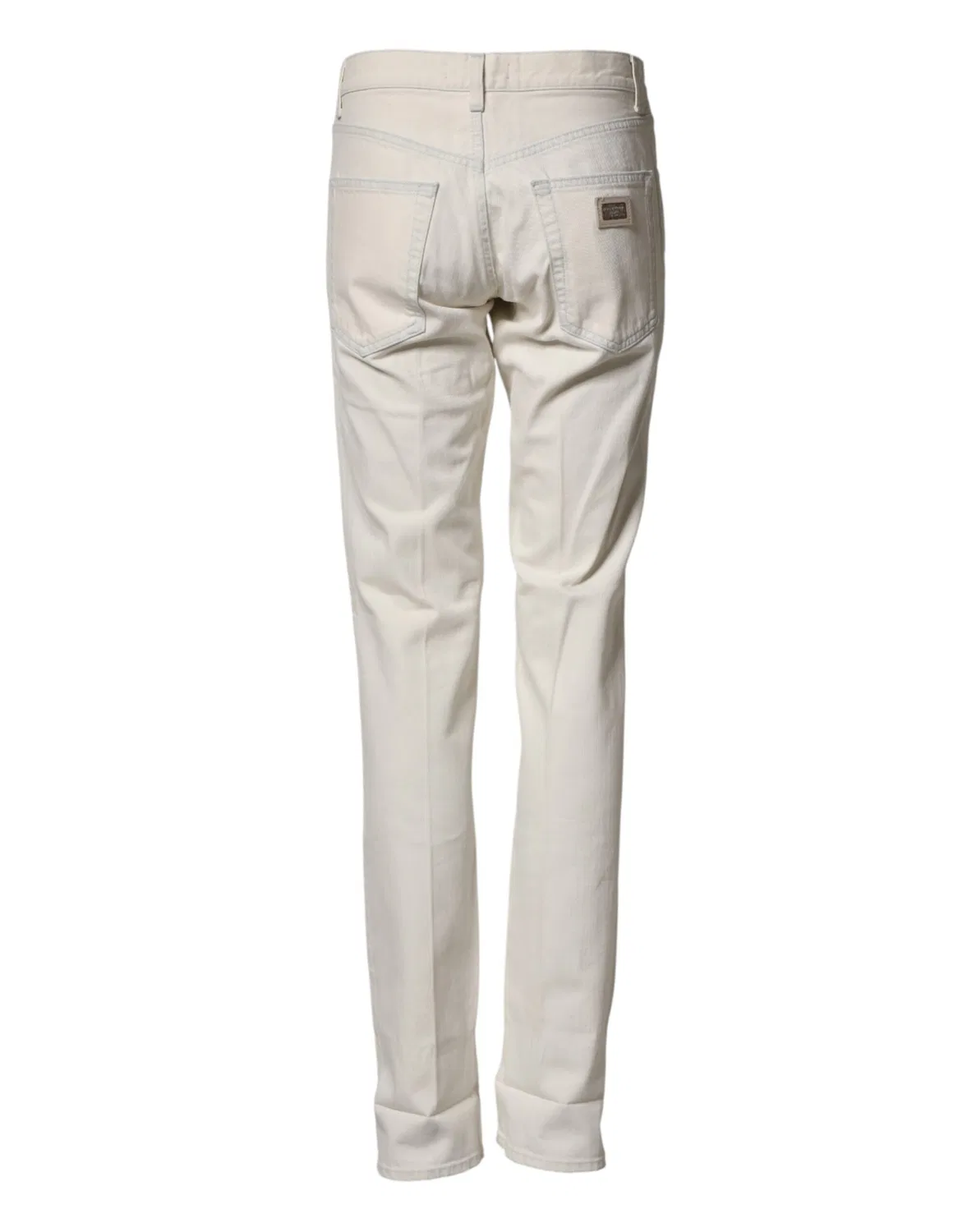 Мужские джинсы-скинни с логотипом Skinny Jeans Dolce & Gabbana, White — фото 3