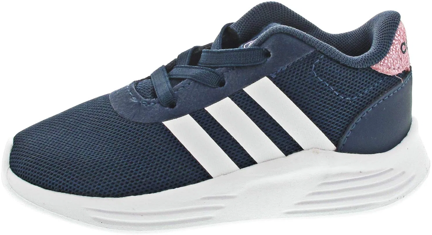 Детские кроссовки для мальчиков с вентиляцией Lite Racer 2.0 Adidas, Crew Navy Ftwr White Clear Lilac