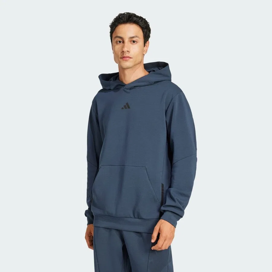 Худи с капюшоном с принтом adidas Performance JI8142 Designed For Training Hoodie, Синий