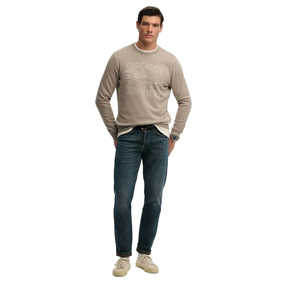 Свитшот Relaxed Fit Retro Outdoor Superdry, бежевый — фото 3