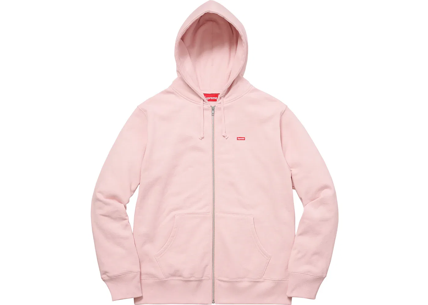 Мужская толстовка на молнии с принтом Small Box Supreme, цвет Pale Pink