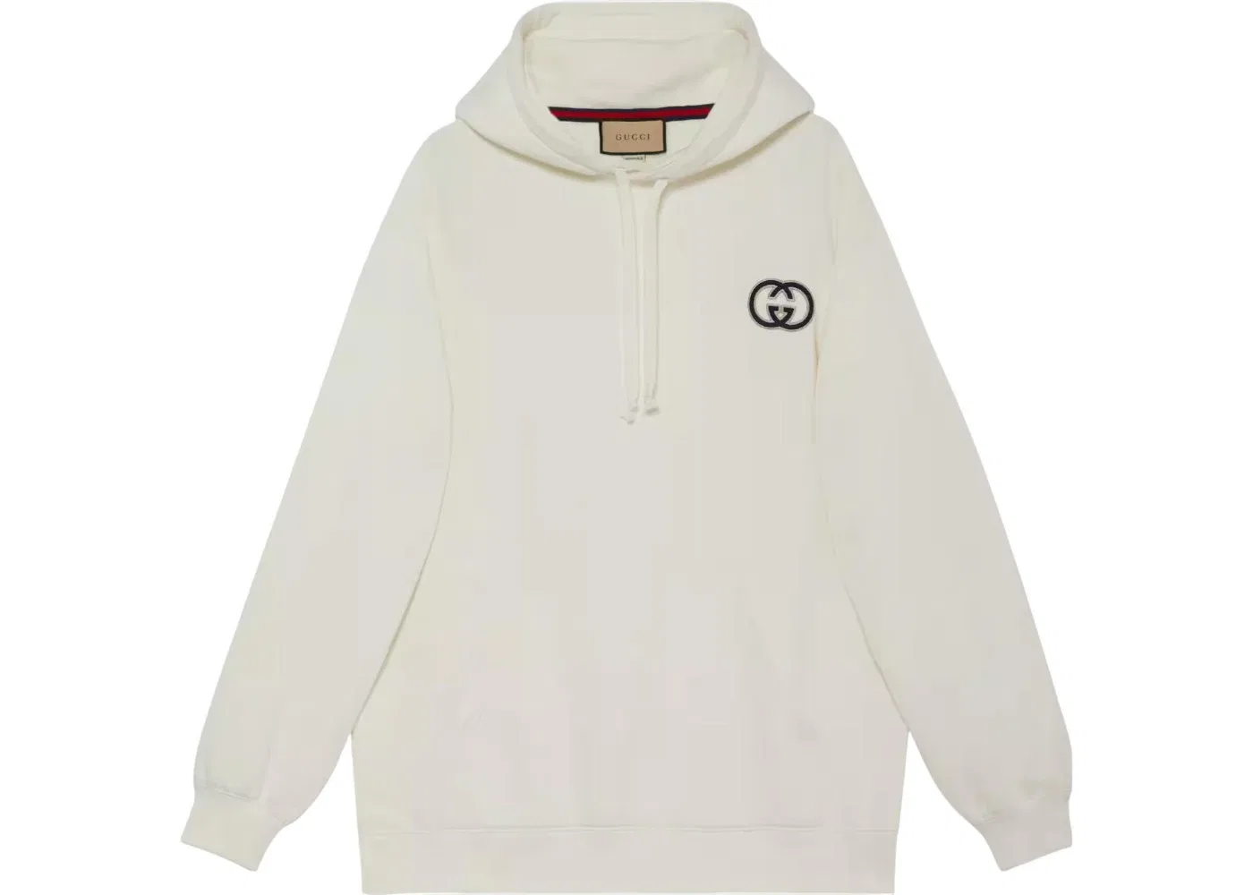Женская худи с принтом Interlocking G Gucci, Ecru