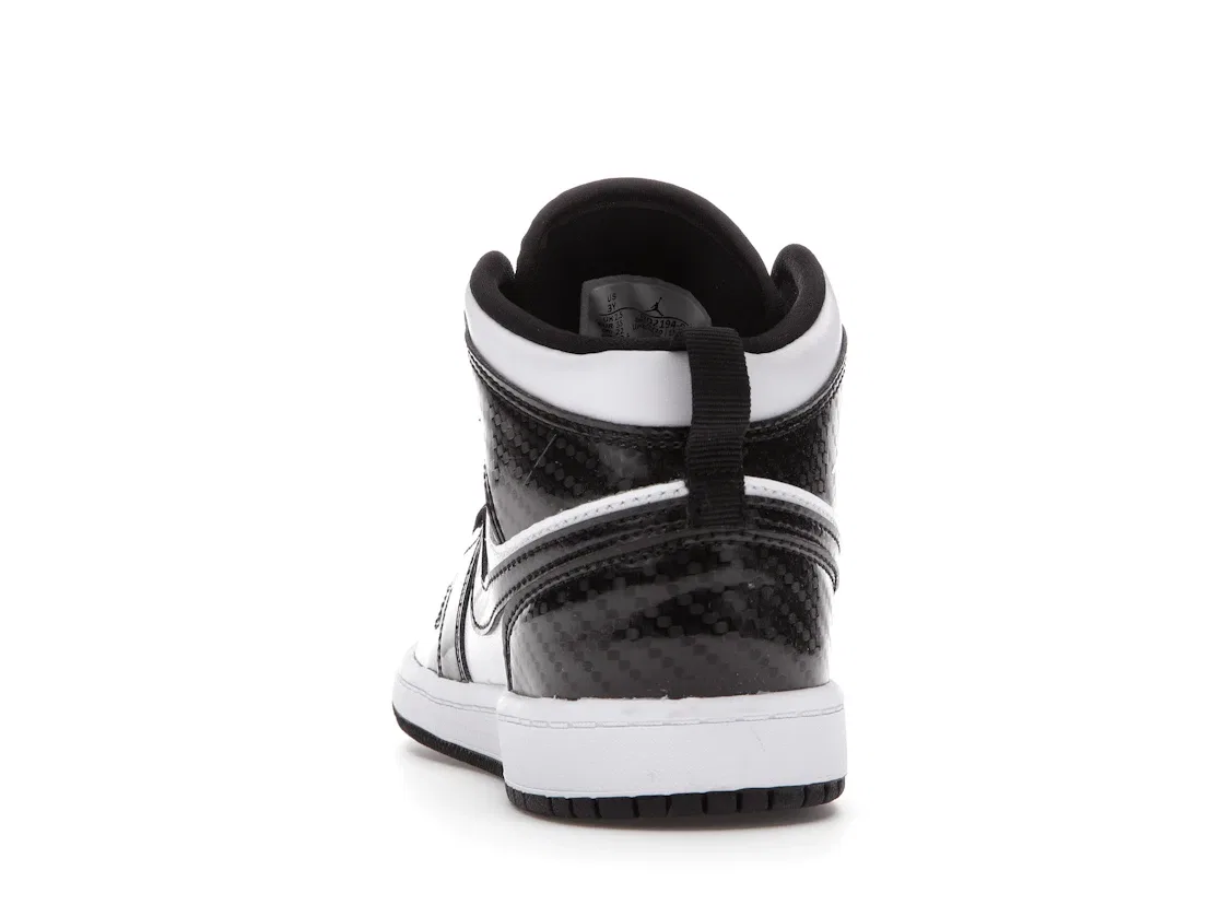 Детские кроссовки lifestyle с принтом Jordan 1 Mid SE All-Star 2021 PS Jordan, Black/White — фото 4
