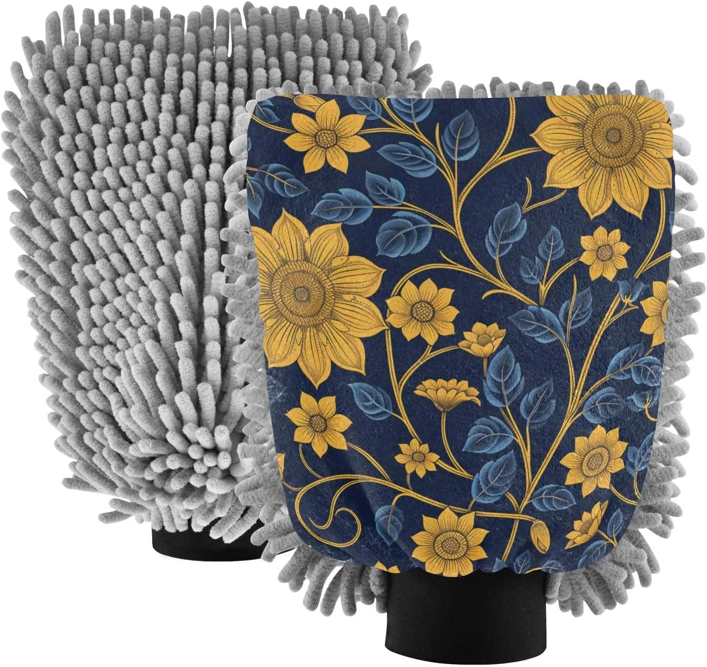 Автовосковая перчатка, арт, цветочный узор, этнический, goldblau, miaozhen