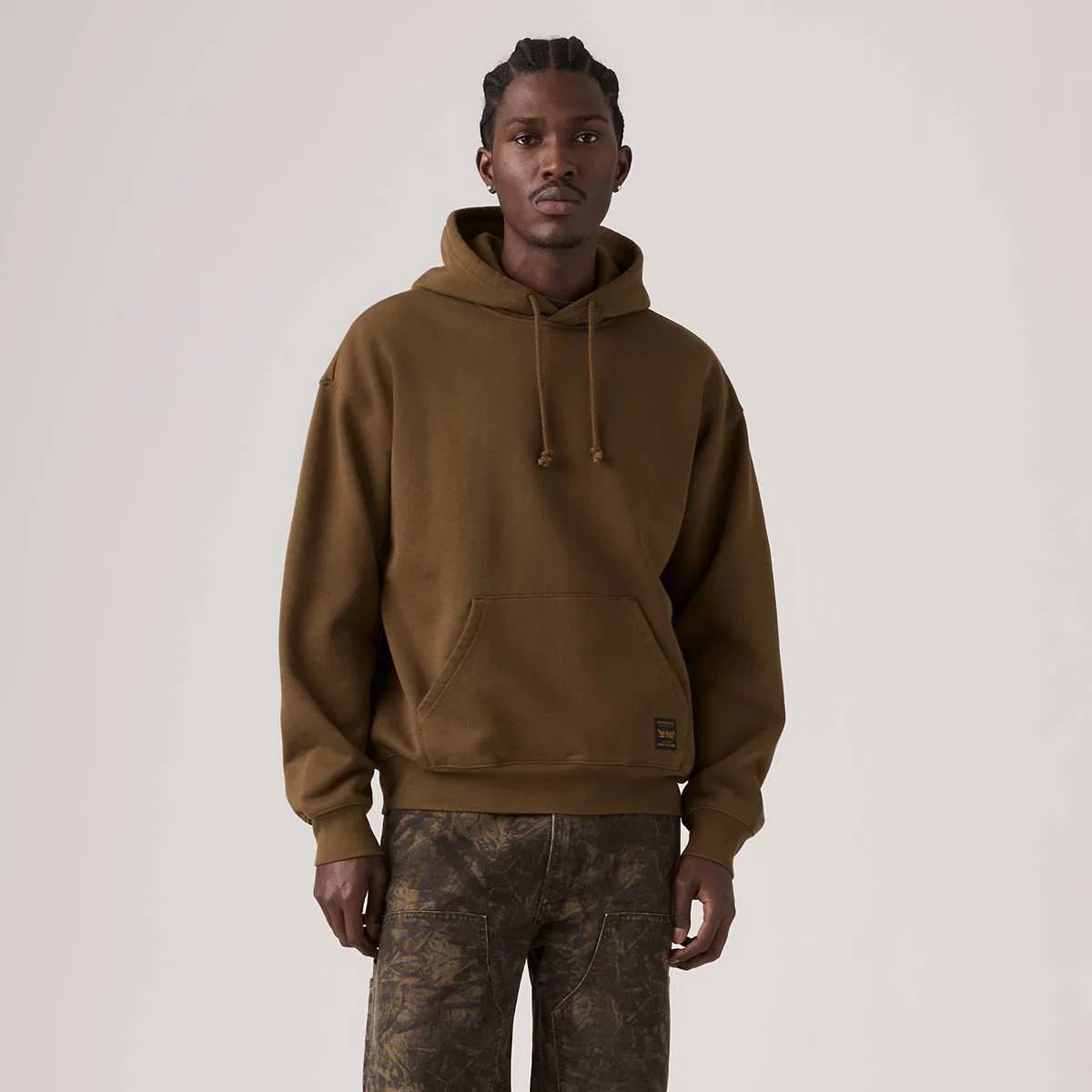 Рабочая толстовка с капюшоном Levi's, Desert Palm - Brown — фото 3