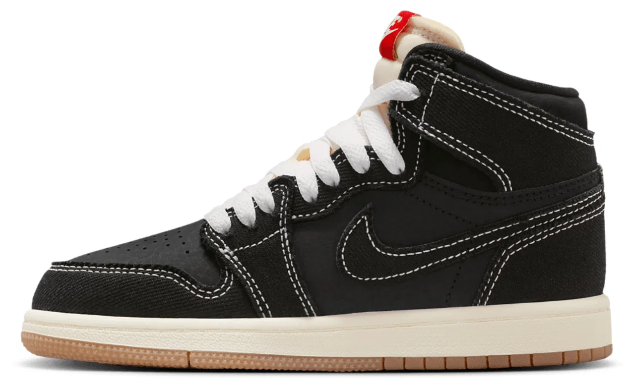 Кроссовки для мальчиков Jordan 1 Retro High OG FC, цвет Red/Sail/Black — фото 2