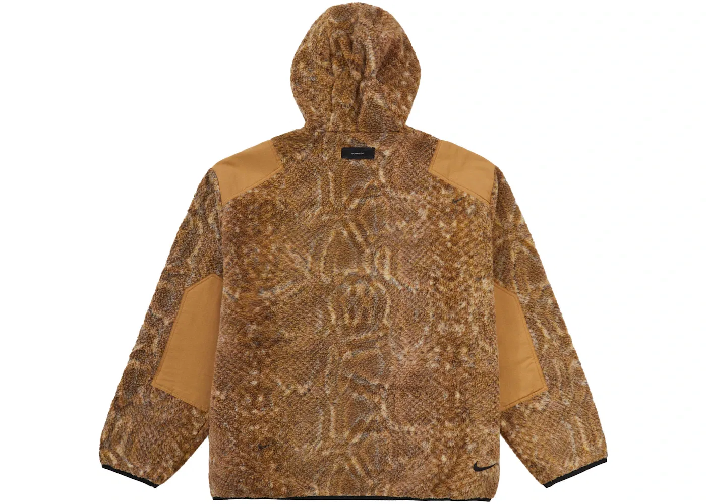 Мужской пуловер из флиса с капюшоном Gold Snakeskin Supreme, Gold Snakeskin — фото 2