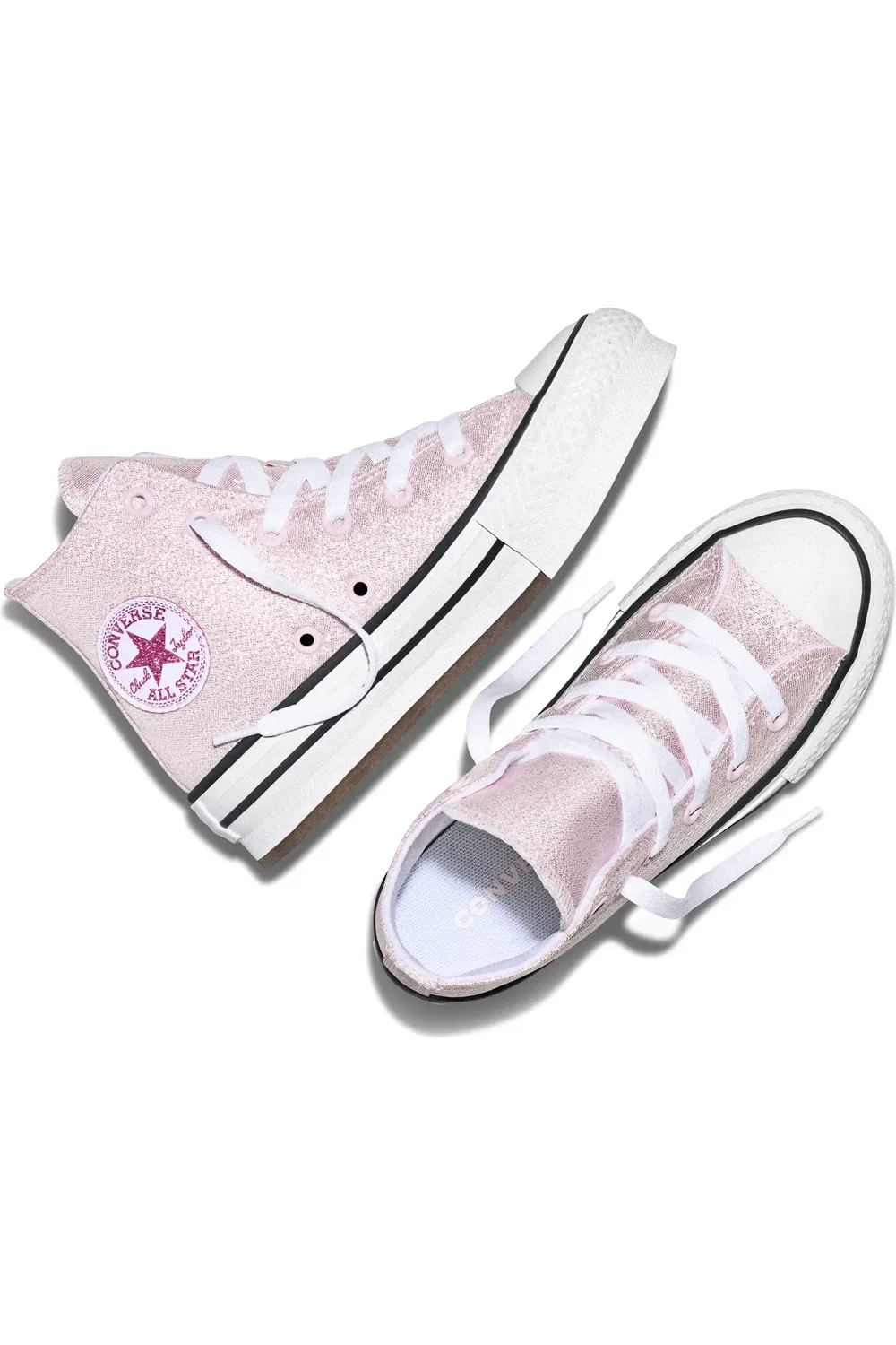 Кеды детские высокие на платформе Chuck Taylor All Star Lift Converse, New Found Bloom — фото 4