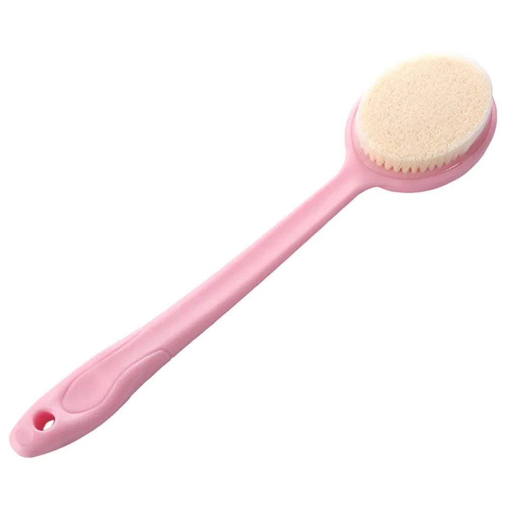 Щетка для душа с длинной ручкой, Beavorty, 38 см, Pink