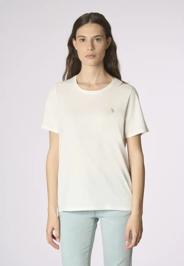 Футболка хлопковая Basic t-shirt U.S. Polo Assn., bianco, белый