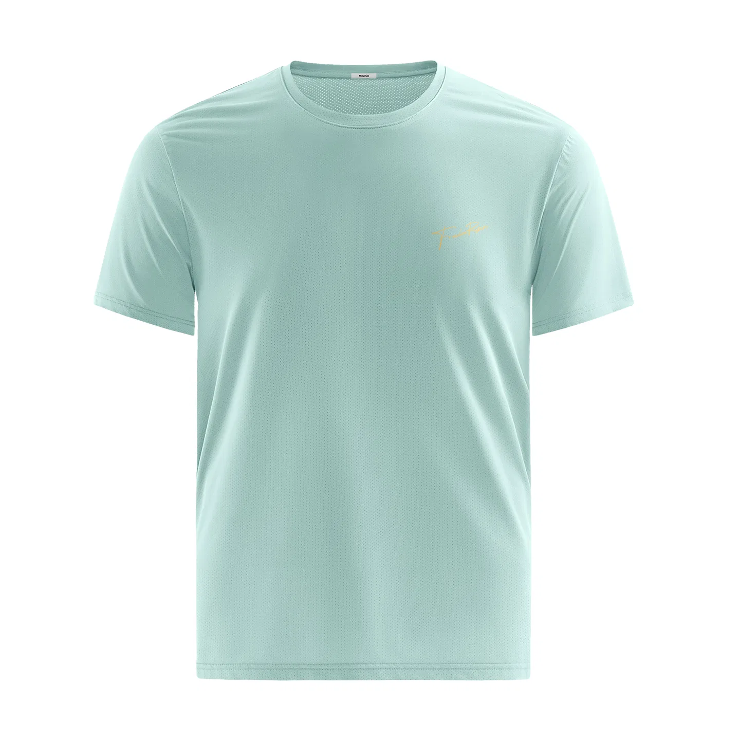 Футболка детская с коротким рукавом B Free Running Chest Logo MINISO, Aqua Green