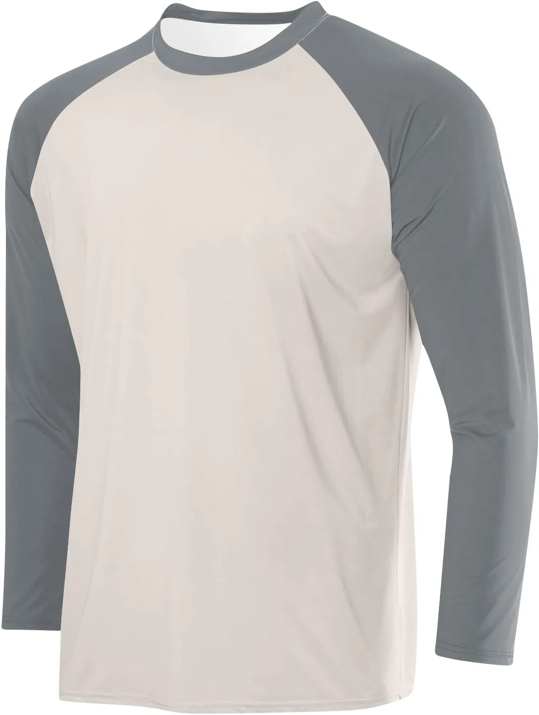 Мужская спортивная футболка с контрастными вставками, Quick-Dry, Beige-1