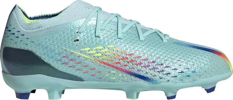 Бутсы Adidas X Speedportal.1 FG J 'Al Rihla Pack - Clear Aqua', синий — фото 2