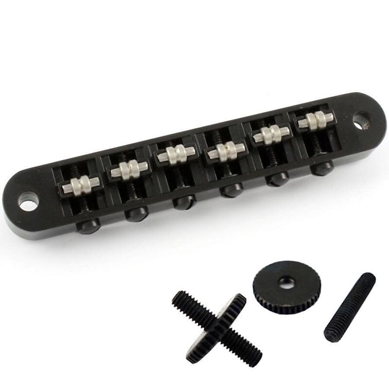 

NEW Roller Tunematic BRIDGE для поста Gibson Les Paul SG TuneOMatic ABR-1 - ЧЕРНЫЙ Allparts