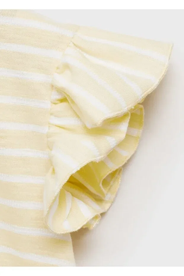 Детская футболка с принтом Mango Baby, Yellow — фото 3