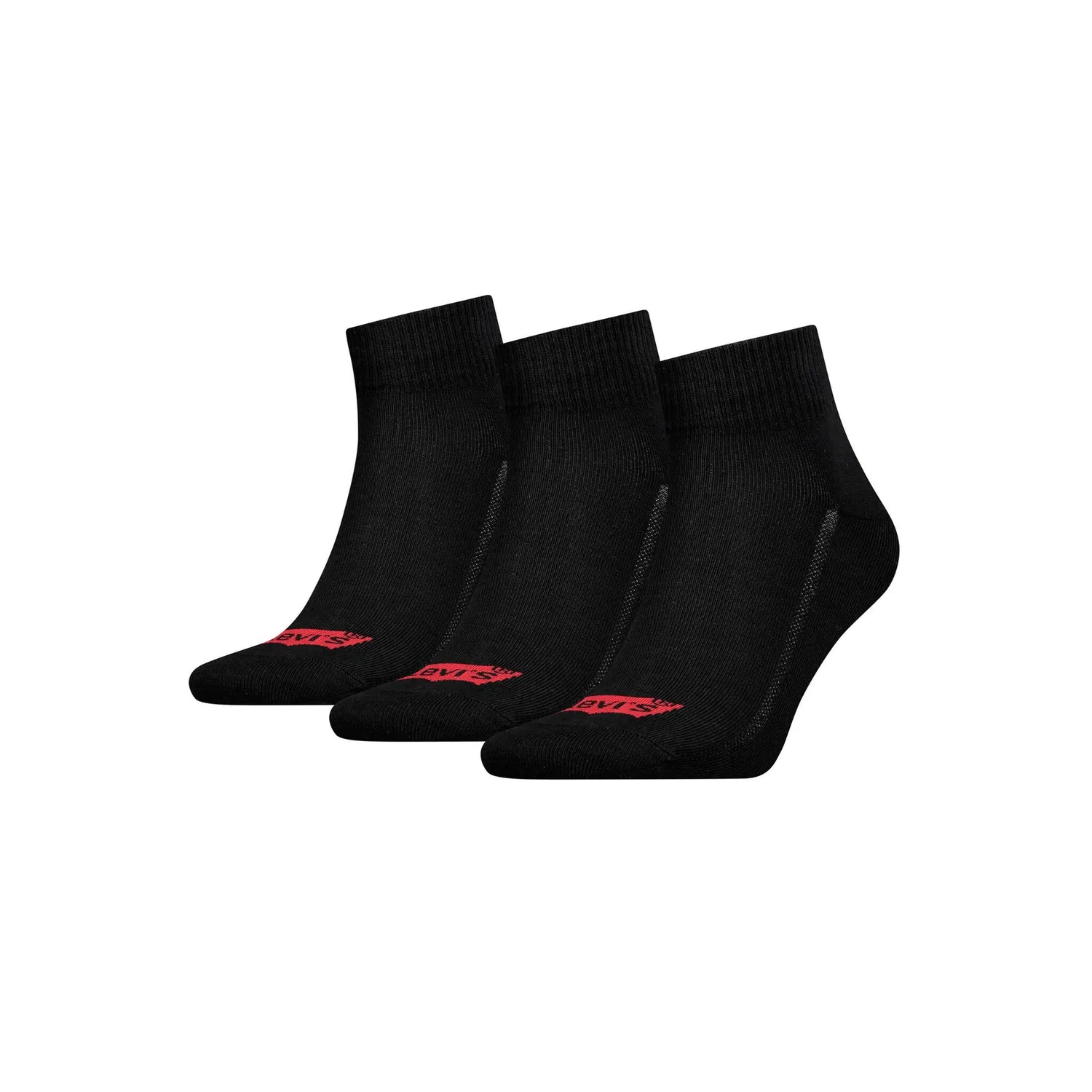 Мужские короткие носки с логотипом Levi's, Black